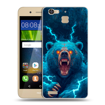Пластиковый чехол на Huawei GR3 с принтом Медведь