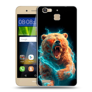 Пластиковый чехол на Huawei GR3 с принтом Медведь