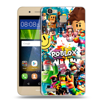 Пластиковый чехол на Huawei GR3 с принтом Roblox Роблокс