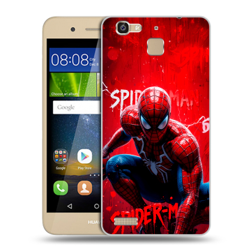 Пластиковый чехол на Huawei GR3 с принтом Spiderman Человек паук