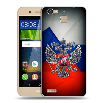Пластиковый чехол на Huawei GR3 с принтом Флаг России Пластиковый чехол на Huawei GR3 с принтом Флаг России