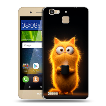 Пластиковый чехол на Huawei GR3 с принтом Смешной кот