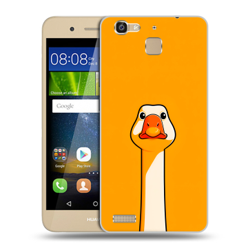 Пластиковый чехол на Huawei GR3 с принтом Смешная утка
