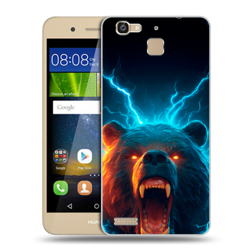 Пластиковый чехол на Huawei GR3 с принтом Медведь