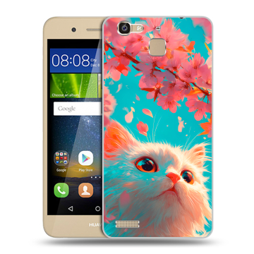 Пластиковый чехол на Huawei GR3 с принтом Красивый кот