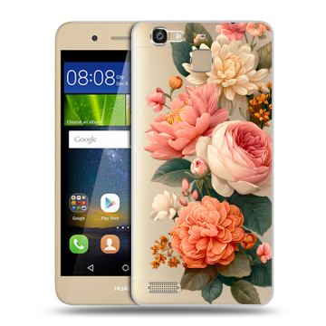Пластиковый чехол на Huawei GR3 с принтом цветы