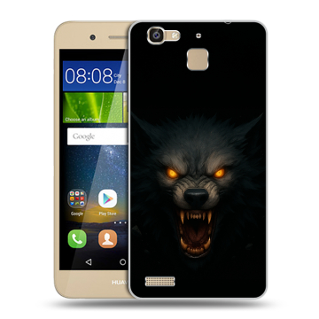 Пластиковый чехол на Huawei GR3 с принтом Волк