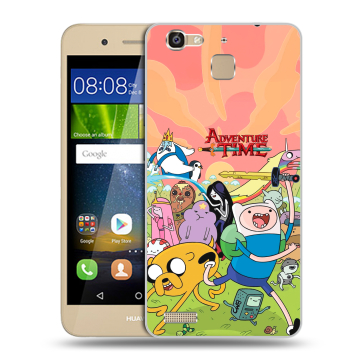 Пластиковый чехол на Huawei GR3 с принтом Adventure time Время приключений