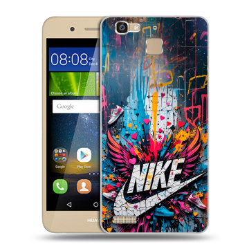 Пластиковый чехол на Huawei GR3 с принтом Nike Найк
