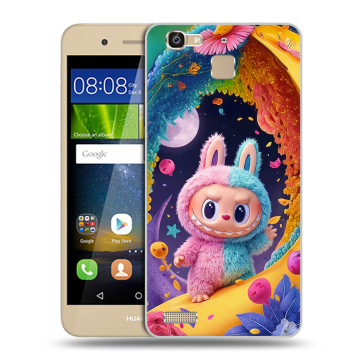 Пластиковый чехол на Huawei GR3 с принтом Labubu Лабубу
