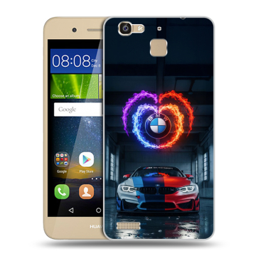 Пластиковый чехол на Huawei GR3 с принтом BMW БМВ