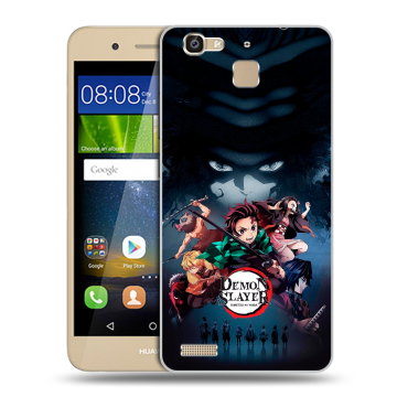 Пластиковый чехол на Huawei GR3 с принтом Demon Slayer Клинок рассекающий демонов