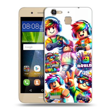Пластиковый чехол на Huawei GR3 с принтом Roblox Роблокс