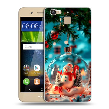 Пластиковый чехол на Huawei GR3 с принтом Новый год