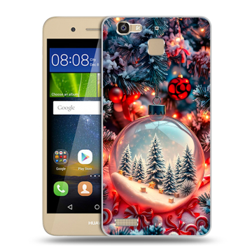 Пластиковый чехол на Huawei GR3 с принтом Новый год