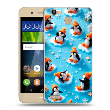 Пластиковый чехол на Huawei GR3 с принтом Новый год