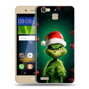 Пластиковый чехол на Huawei GR3 с принтом Гринч Новый год Рождество