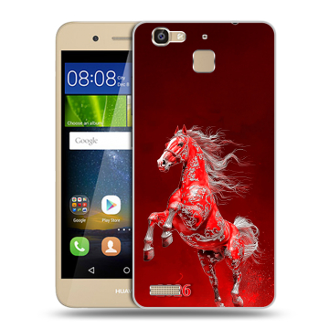 Пластиковый чехол на Huawei GR3 с принтом Новый год