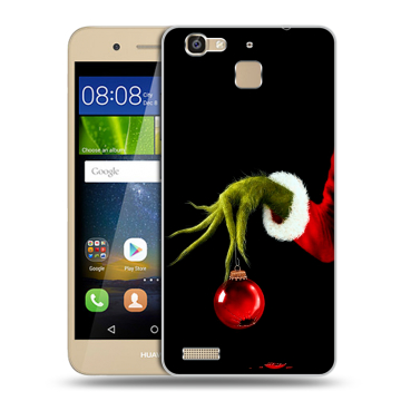 Пластиковый чехол на Huawei GR3 с принтом Новый год Гринч