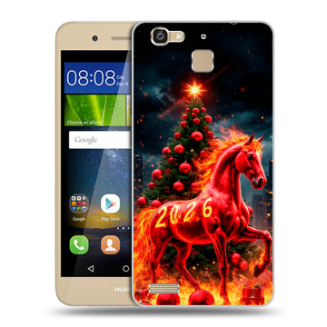 Пластиковый чехол на Huawei GR3 с принтом Новый год