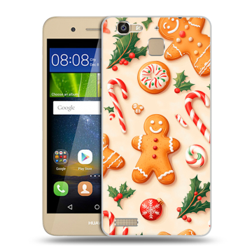 Пластиковый чехол на Huawei GR3 с принтом Новый год
