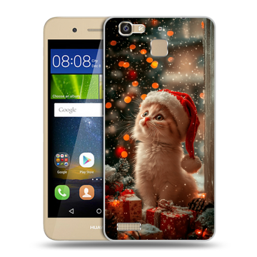 Пластиковый чехол на Huawei GR3 с принтом Новый год