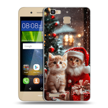 Пластиковый чехол на Huawei GR3 с принтом Новый год
