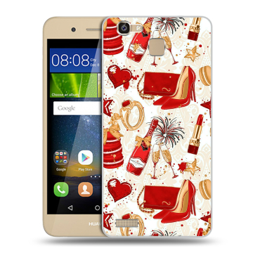 Пластиковый чехол на Huawei GR3 с принтом Новый год
