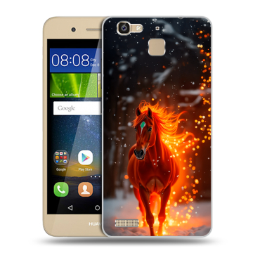 Пластиковый чехол на Huawei GR3 с принтом Новый год