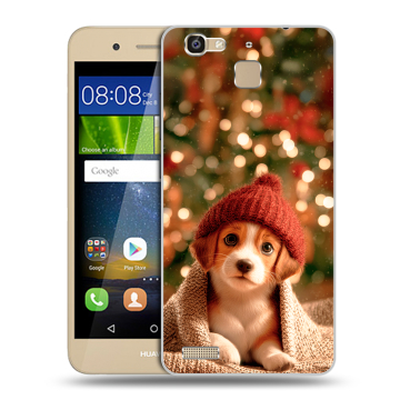 Пластиковый чехол на Huawei GR3 с принтом Новый год