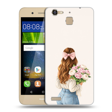 Пластиковый чехол на Huawei GR3 с принтом женский