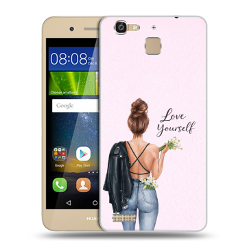 Пластиковый чехол на Huawei GR3 с принтом женский