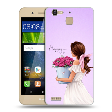 Пластиковый чехол на Huawei GR3 с принтом женский