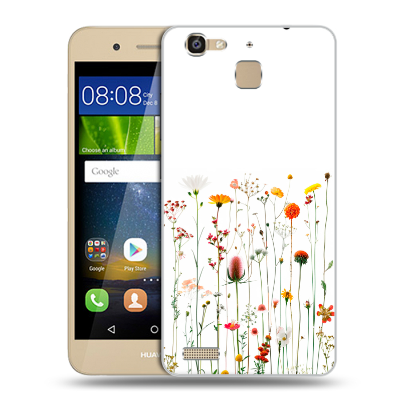 Пластиковый чехол на Huawei GR3 с принтом цветы Пластиковый чехол на Huawei GR3 с принтом цветы