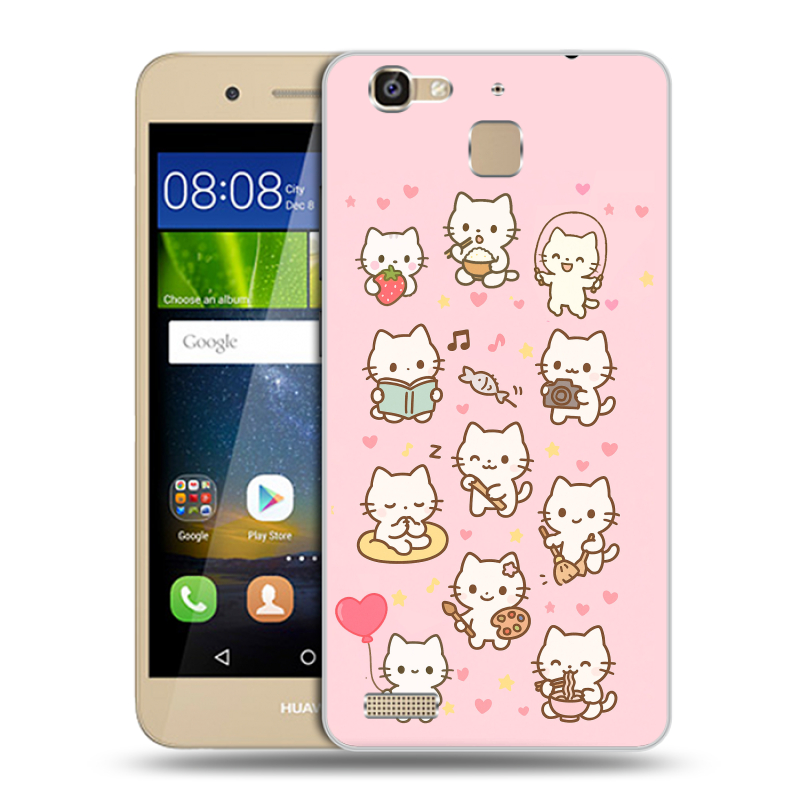 Пластиковый чехол на Huawei GR3 с принтом Hello Kitty Хелоу Кити Пластиковый чехол на Huawei GR3 с принтом Hello Kitty Хелоу Кити