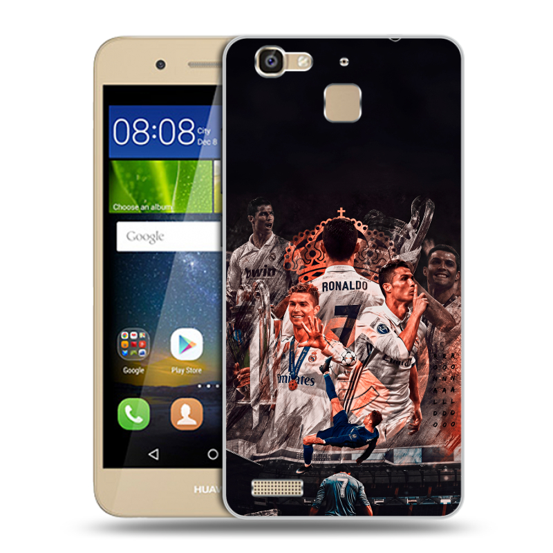 Пластиковый чехол на Huawei GR3 с принтом Реал Роналдо Real Ronaldo Пластиковый чехол на Huawei GR3 с принтом Реал Роналдо Real Ronaldo