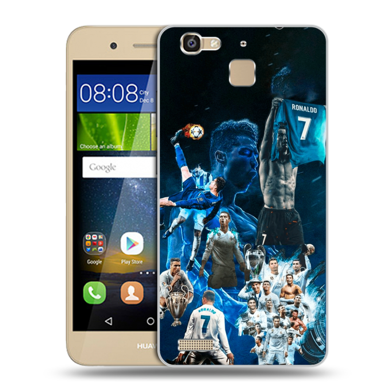 Пластиковый чехол на Huawei GR3 с принтом Реал Роналдо Пластиковый чехол на Huawei GR3 с принтом Реал Роналдо