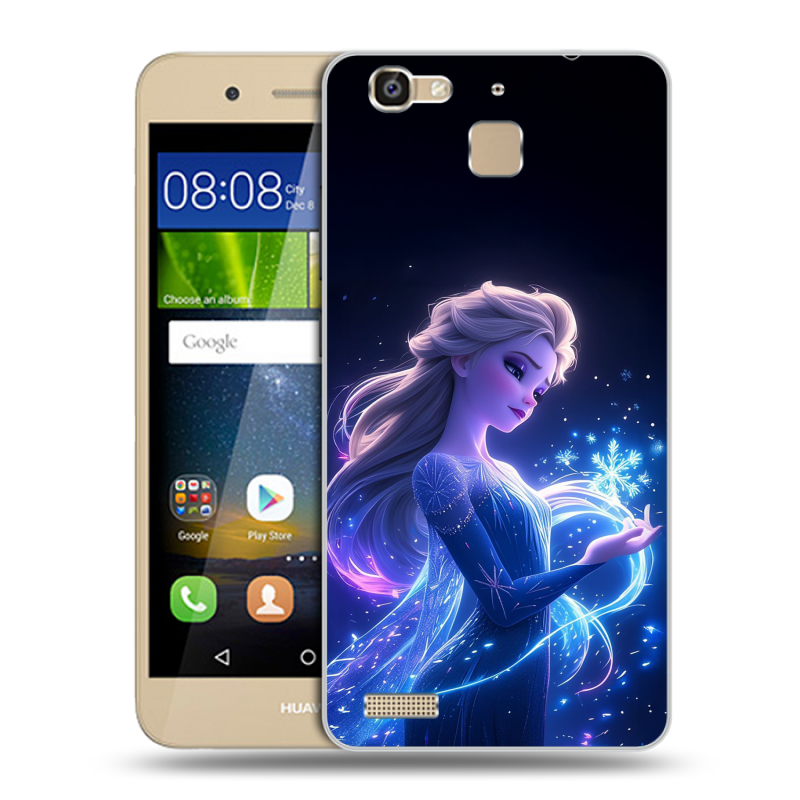 Пластиковый чехол на Huawei GR3 с принтом Холодное сердце Frozen Пластиковый чехол на Huawei GR3 с принтом Холодное сердце Frozen