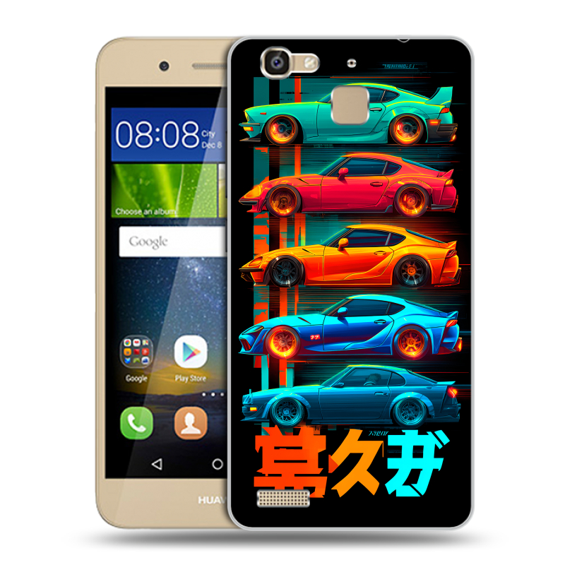 Пластиковый чехол на Huawei GR3 с принтом машины тачки Пластиковый чехол на Huawei GR3 с принтом машины тачки