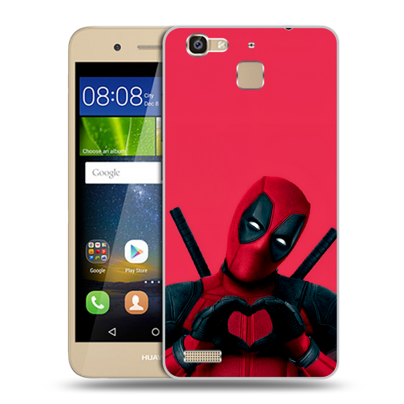 Пластиковый чехол на Huawei GR3 с принтом Дедпул Deadpool Пластиковый чехол на Huawei GR3 с принтом Дедпул Deadpool
