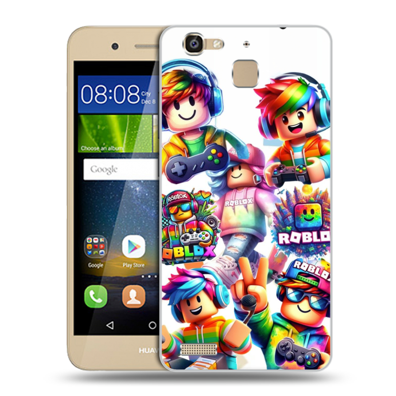 Пластиковый чехол на Huawei GR3 с принтом Roblox Роблокс Пластиковый чехол на Huawei GR3 с принтом Roblox Роблокс