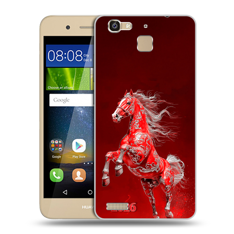 Пластиковый чехол на Huawei GR3 с принтом Новый год Пластиковый чехол на Huawei GR3 с принтом Новый год