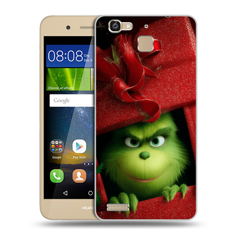 Пластиковый чехол на Huawei GR3 с принтом Новый год Пластиковый чехол на Huawei GR3 с принтом Новый год