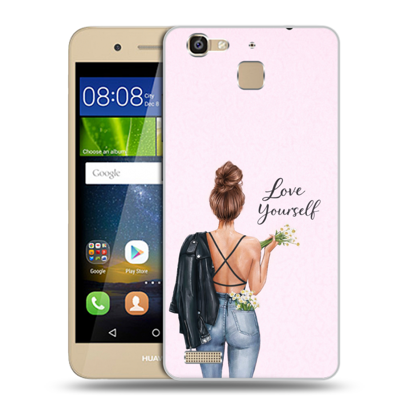 Пластиковый чехол на Huawei GR3 с принтом женский Пластиковый чехол на Huawei GR3 с принтом женский
