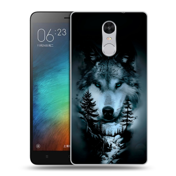 Пластиковый чехол на Xiaomi RedMi Pro с принтом Лесной волк