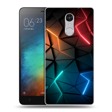Пластиковый чехол на Xiaomi RedMi Pro с принтом Абстракция неон