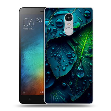 Пластиковый чехол на Xiaomi RedMi Pro с принтом Листья