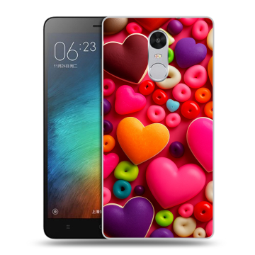 Пластиковый чехол на Xiaomi RedMi Pro с принтом Сердечки
