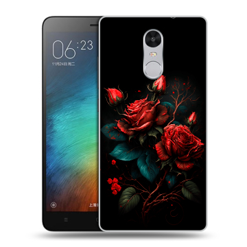 Пластиковый чехол на Xiaomi RedMi Pro с принтом Розы красные Пластиковый чехол на Xiaomi RedMi Pro с принтом Розы красные
