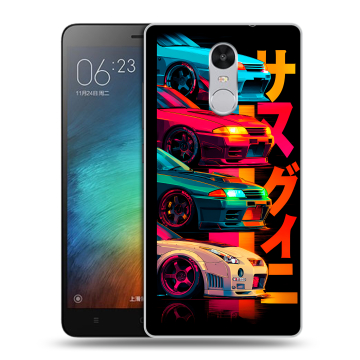 Пластиковый чехол на Xiaomi RedMi Pro с принтом Гоночные машины